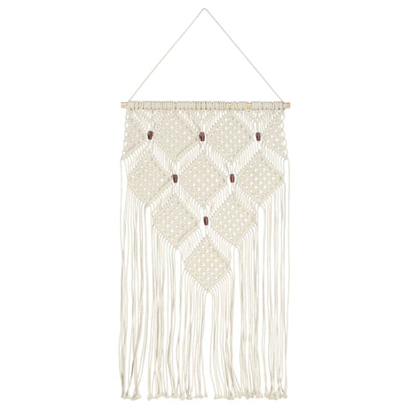 VidaXL Wandhanger macramé 40x80 cm katoen