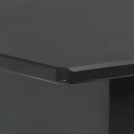 Vidaxl tuintafel 80x80x74 cm staal en glas zwart