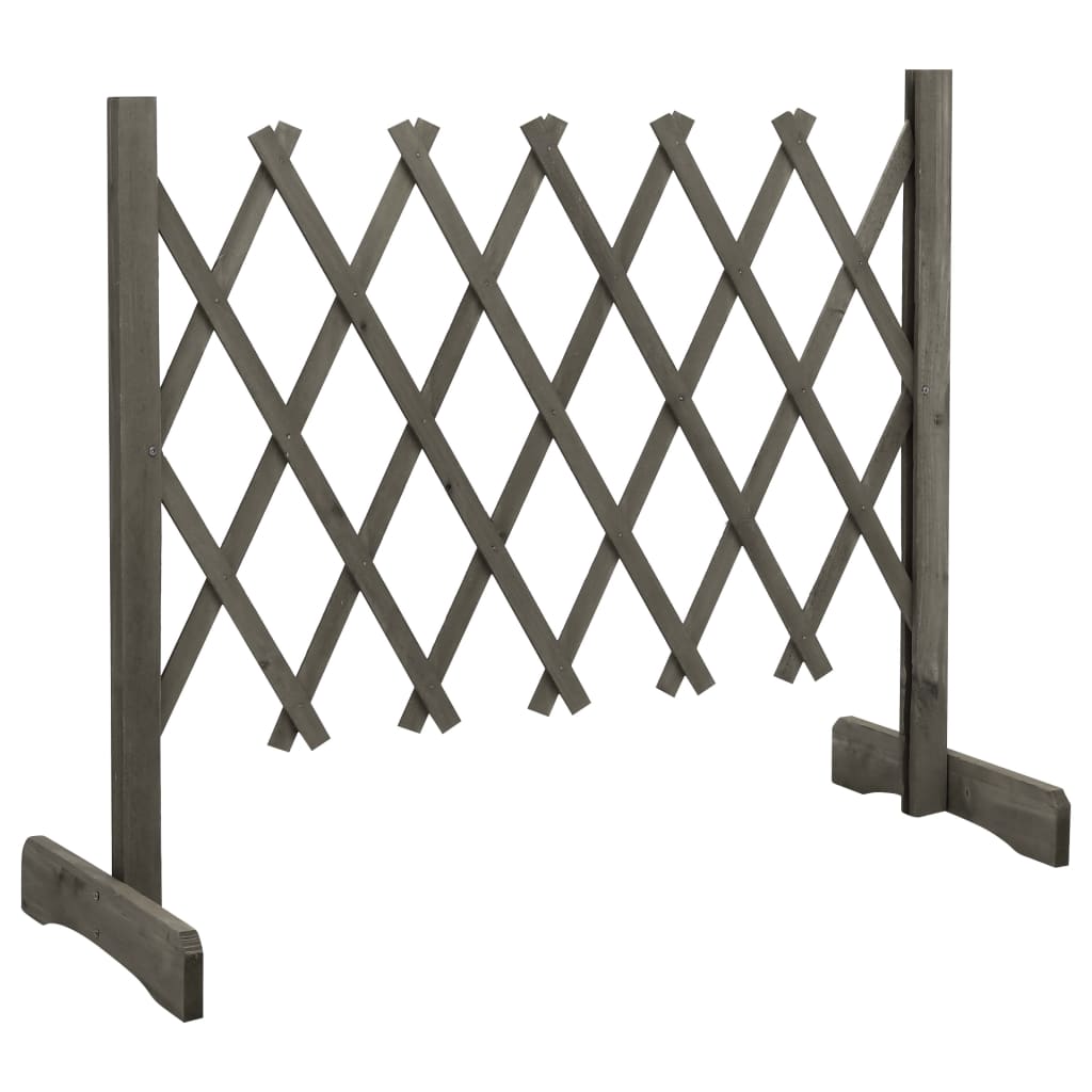 Vidaxl tuinlatwerk 120x60 cm massief vurenhout grijs