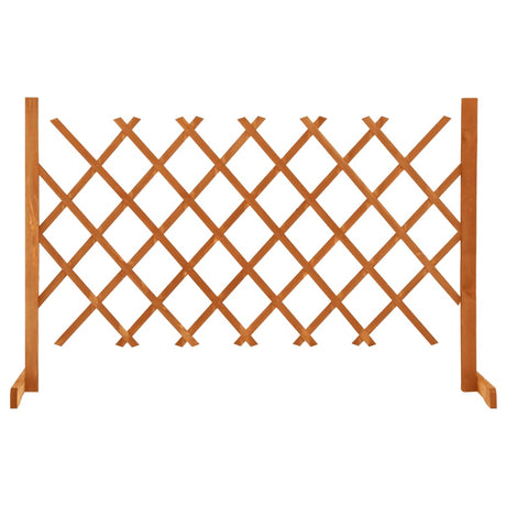 Vidaxl tuinlatwerk 120x90 cm massief vurenhout oranje