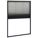 Vidaxl raamhor plissé 80x120 cm aluminium antracietkleurig