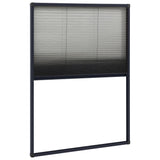 VidaXL Raamhor plissé 80x120 cm aluminium antracietkleurig