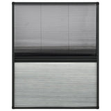 Vidaxl raamhor plissé met verduistering 60x80 cm aluminium