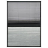 Vidaxl raamhor plissé met verduistering 80x120 cm aluminium