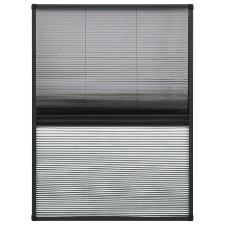 Vidaxl raamhor plissé met verduistering 80x120 cm aluminium