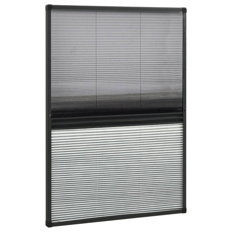 Vidaxl raamhor plissé met verduistering 80x120 cm aluminium