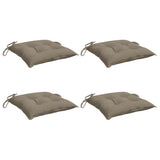 Vidaxl stoelkussens 4 st 40x40x7 cm oxford stof taupe