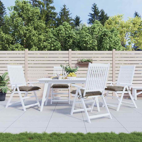 Vidaxl stoelkussens 4 st 40x40x7 cm oxford stof taupe