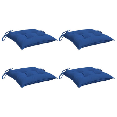 Vidaxl stoelkussens 4 st 40x40x7 cm oxford stof blauw