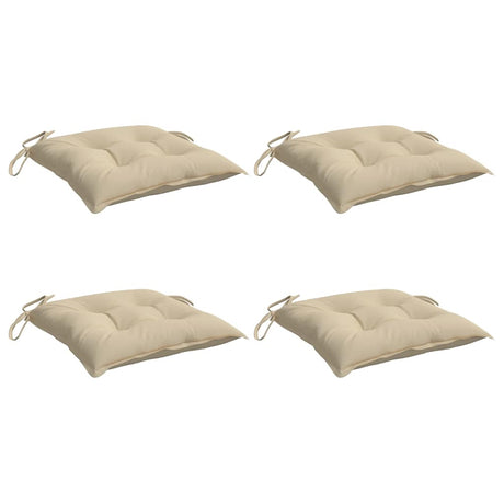 Vidaxl stoelkussens 4 st 50x50x7 cm oxford stof beige