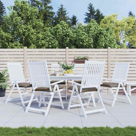 Vidaxl stoelkussens 6 st 50x50x7 cm oxford stof taupe