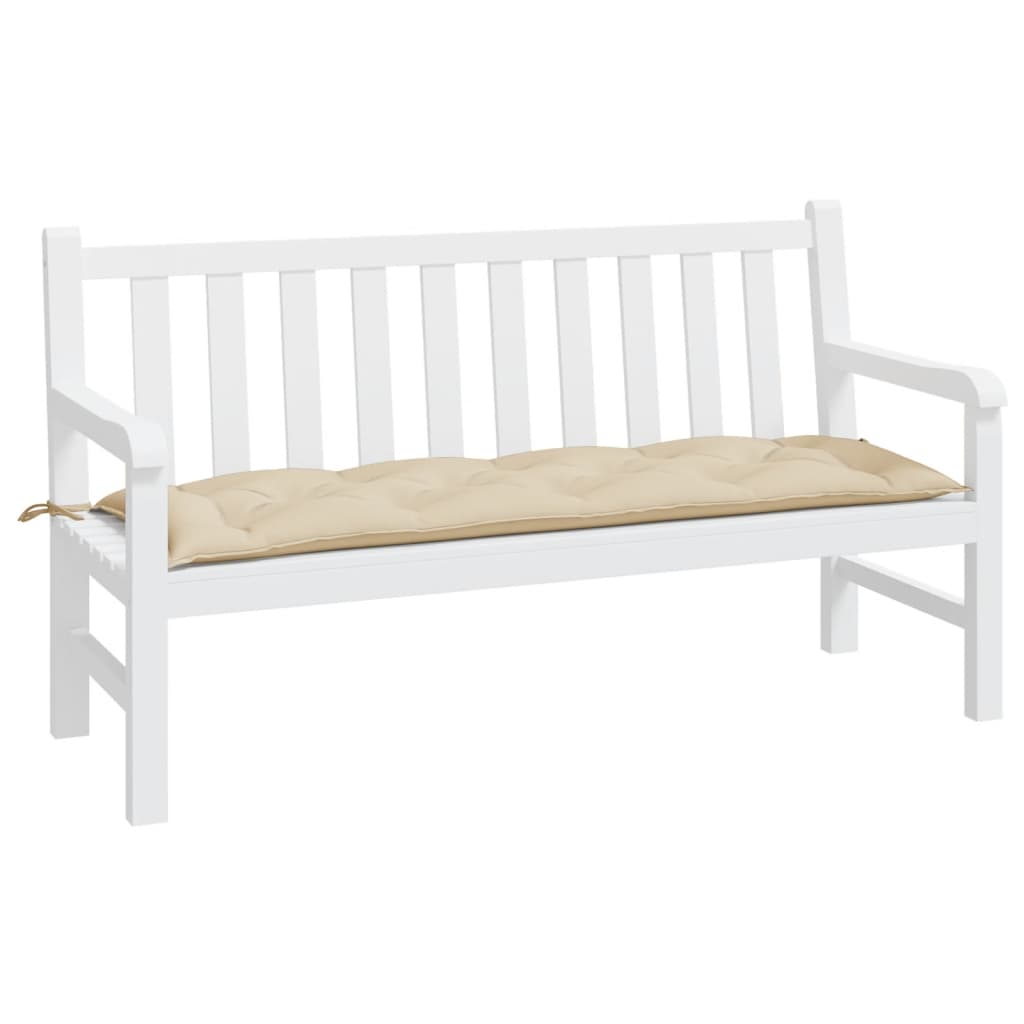 Vidaxl tuinbankkussen 150x50x7 cm oxford stof beige