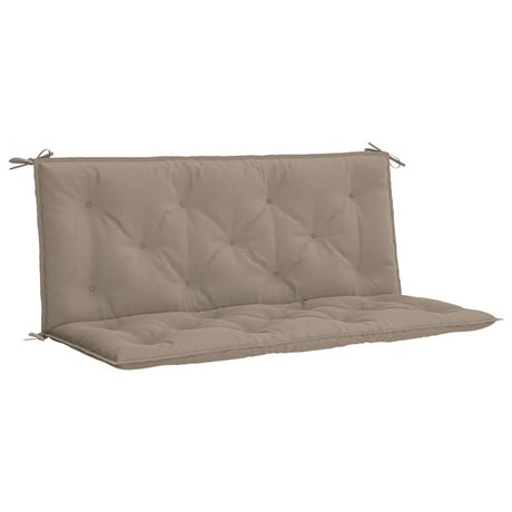 Vidaxl tuinbankkussen 120x(50+50)x7 cm oxford stof taupe