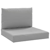 Vidaxl palletkussens 2 st stof grijs