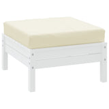 VidaXL Palletkussen 60x60x6 cm oxford stof crèmekleurig