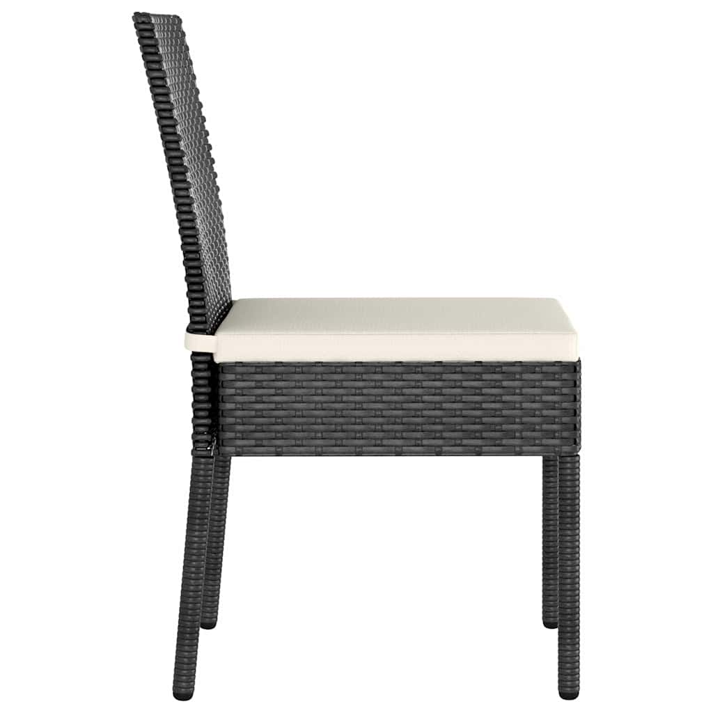Vidaxl tuinstoelen 4 st poly rattan zwart