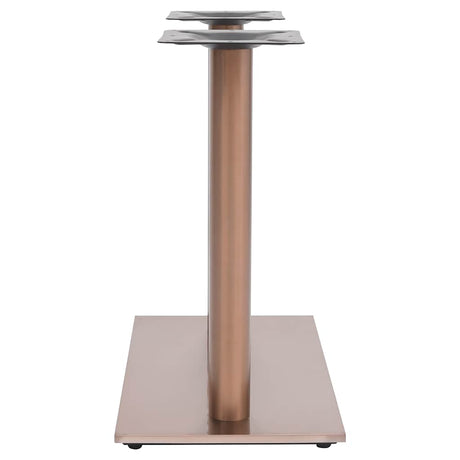 Vidaxl bistrotafelpoot 70x40x72 cm roestvrij staal messingkleurig