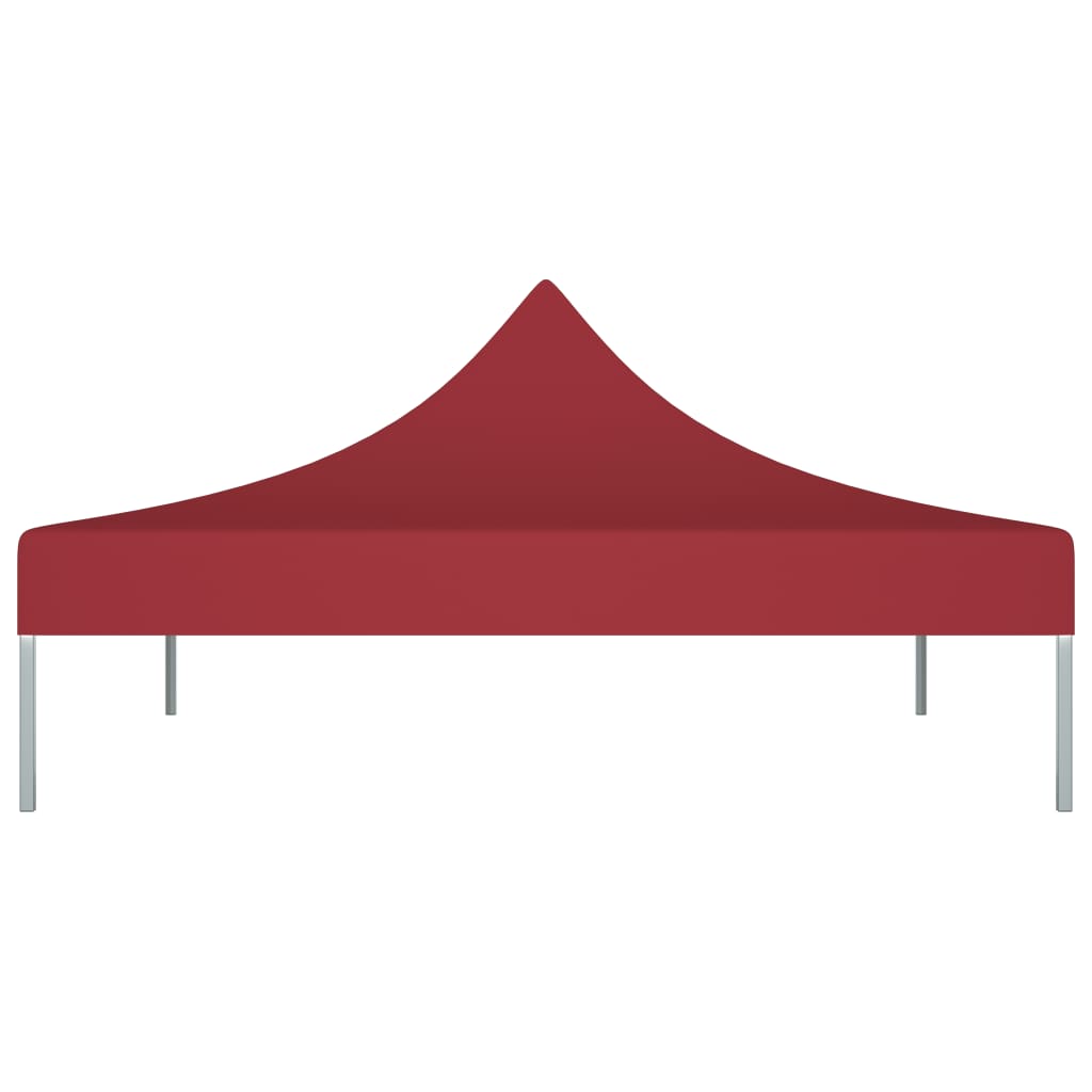 Vidaxl partytentdak 270 g m² 3x3 m bordeauxrood