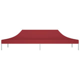 Vidaxl partytentdak 270 g m² 6x3 m bordeauxrood