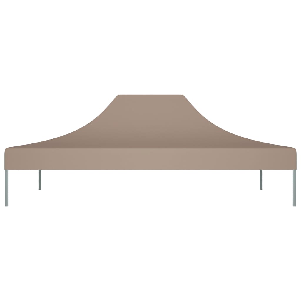 Vidaxl partytentdak 270 g m² 4x3 m taupe