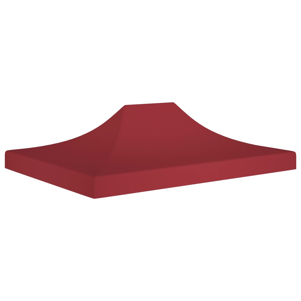 Vidaxl partytentdak 270 g m² 4x3 m bordeauxrood