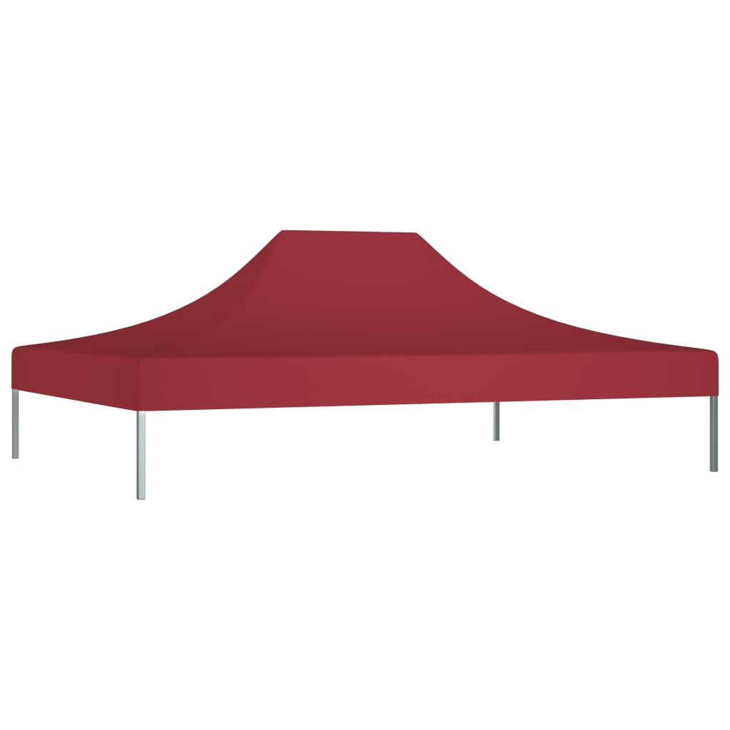 Vidaxl partytentdak 270 g m² 4x3 m bordeauxrood