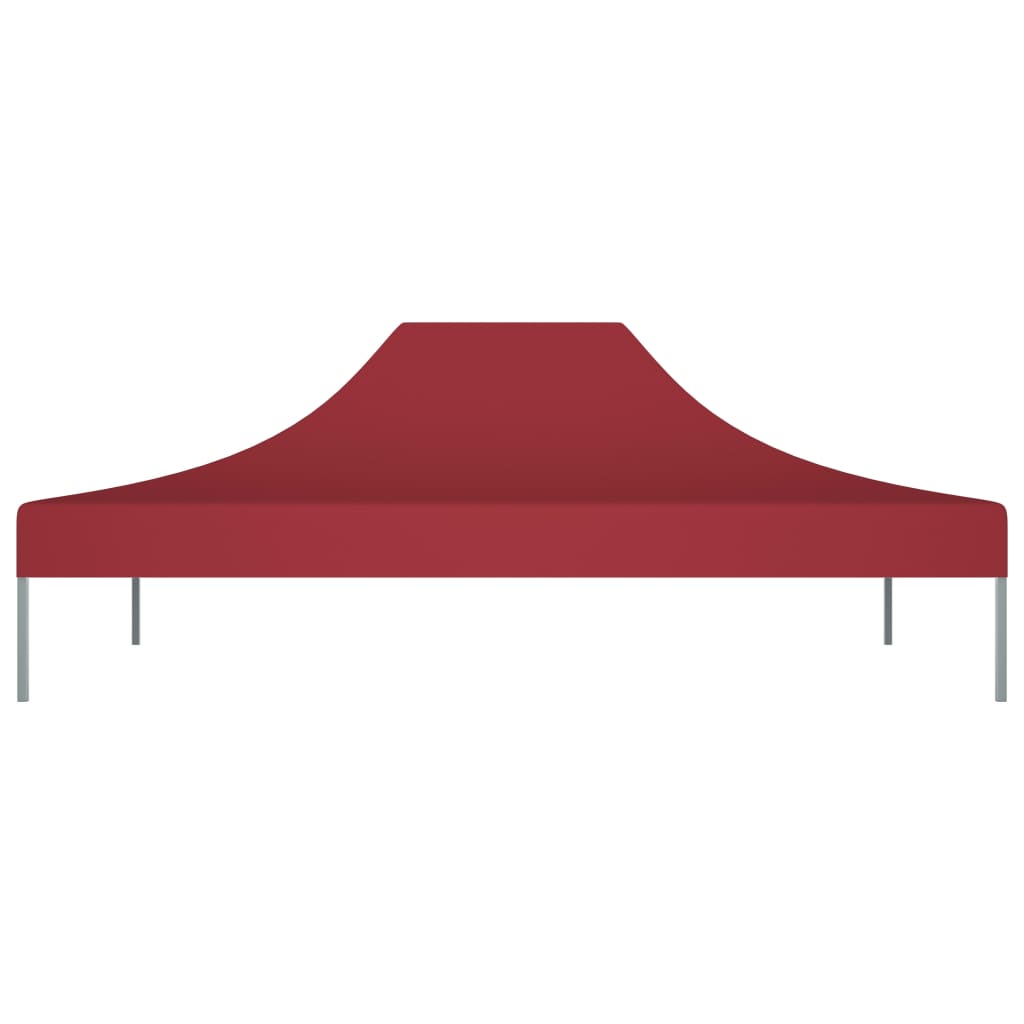 Vidaxl partytentdak 270 g m² 4x3 m bordeauxrood