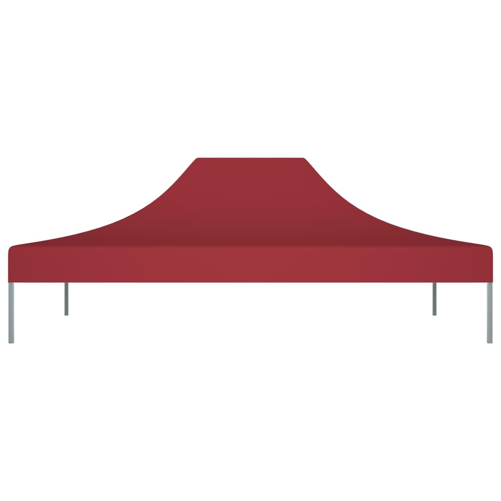 Vidaxl partytentdak 270 g m² 4,5x3 m bordeauxrood