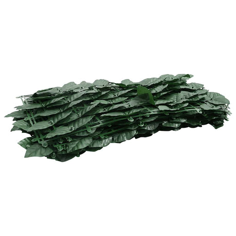Vidaxl balkonscherm met donkergroene bladeren 400x75 cm
