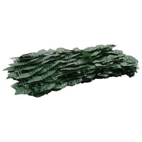 Vidaxl balkonscherm met donkergroene bladeren 400x100 cm