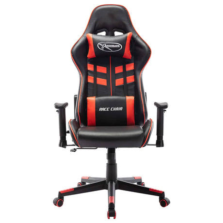 Vidaxl gamestoel kunstleer zwart en rood