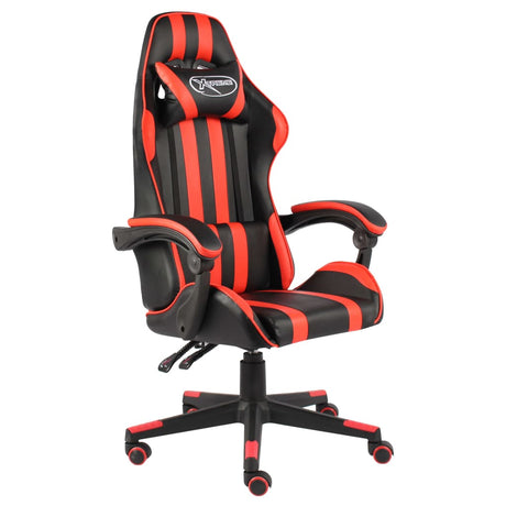 Vidaxl racestoel kunstleer zwart en rood