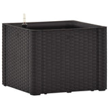 Vidaxl plantenbak hoog met zelfbewateringssysteem 43x43x33cm antraciet