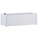 Vidaxl plantenbak hoog met zelfbewateringssysteem 100x43x33 cm wit