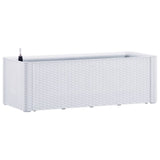 Vidaxl plantenbak hoog met zelfbewateringssysteem 100x43x33 cm wit