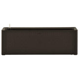 Vidaxl plantenbak hoog met zelfbewateringssysteem 100x43x33 cm mokka