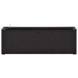 Vidaxl plantenbak hoog zelfbewateringssysteem 100x43x33 cm antraciet