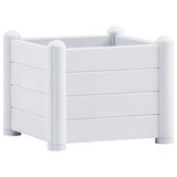 Vidaxl plantenbak verhoogd 43x43x35 cm pp wit