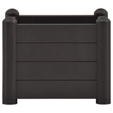 Vidaxl plantenbak verhoogd 43x43x35 cm pp antraciet