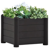 Vidaxl plantenbak verhoogd 43x43x35 cm pp antraciet