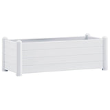 Vidaxl plantenbak verhoogd 100x43x35 cm pp wit