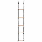 Vidaxl ladder met 5 sporten 210 cm massief grenenhout