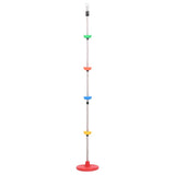Vidaxl schommelklimtouw met plateaus en schijf 200 cm