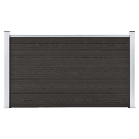 Vidaxl schuttingpaneel 180x105 cm hkc zwart