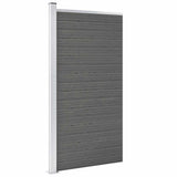 Vidaxl schuttingpaneel 95x186 cm hkc grijs