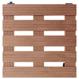 Vidaxl plantentrolleys 2 st 30x30x7,5 cm hkc bruin