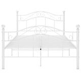 Vidaxl bedframe metaal wit 120x200 cm