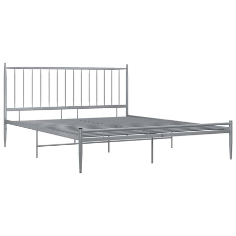 Vidaxl bedframe metaal grijs 180x200 cm