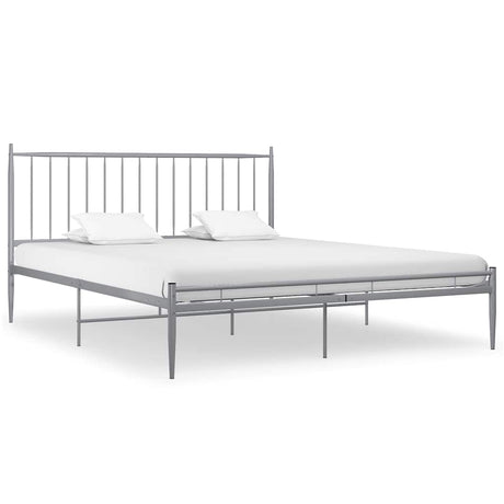 Vidaxl bedframe metaal grijs 200x200 cm