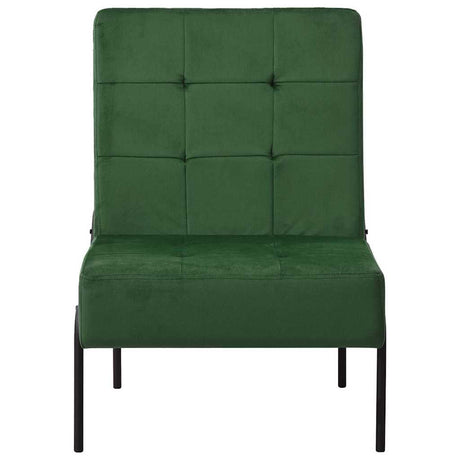 Vidaxl relaxstoel 65x79x87 cm fluweel donkergroen